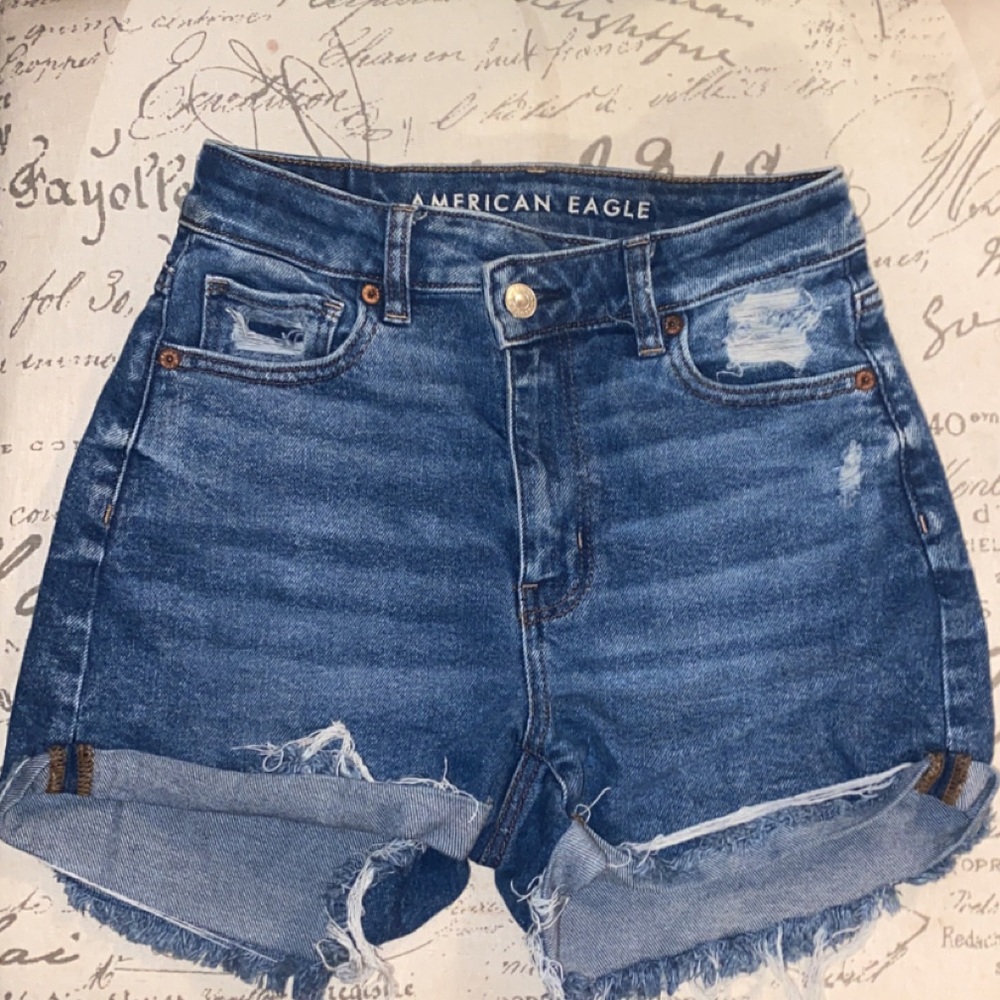 American Eagle Outfitters Women's Blue Denim Shorts
